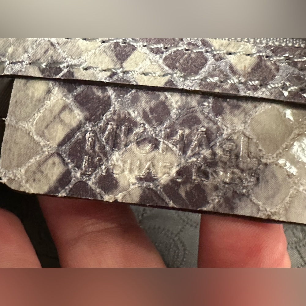 Michael Kors Leather Bag Embossed Python Snake Sh… - image 5